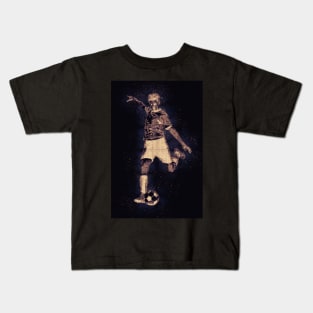 Abstract Football Player Artwork Kids T-Shirt